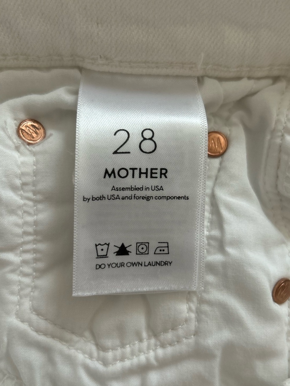 MOTHER SUPERIOR The Tripper white HighRise Straight-Leg Jeans with Knee Distress - Picture 14 of 16